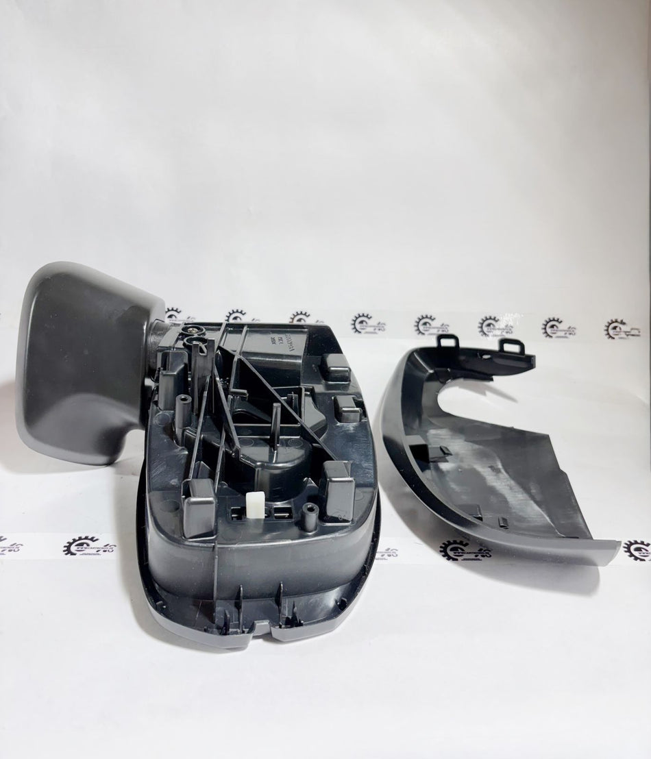 CarTrends left door mirror assembly for Honda Amaze, Brio, Br V, and Jazz, front view showing reflective surface and mounting details.
