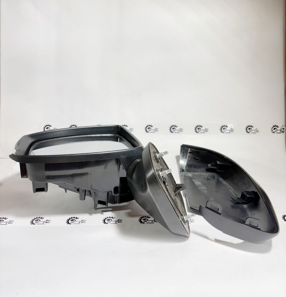 CarTrends left door mirror assembly for Honda Amaze, Brio, Br V, and Jazz, model 76258T5SD01, showing the mirror and mounting components.