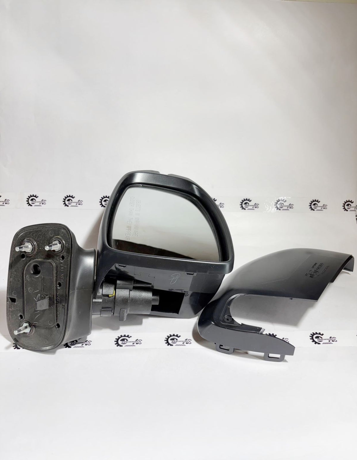 CarTrends right side mirror assembly for Honda Amaze, Brio, Br V, and Jazz, showing the exterior view with mounting details.