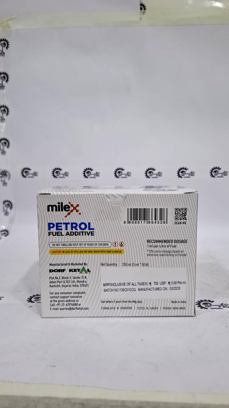 CarTrends Milex Petrol Fuel Additive Milex petrol fuel additive - Back view