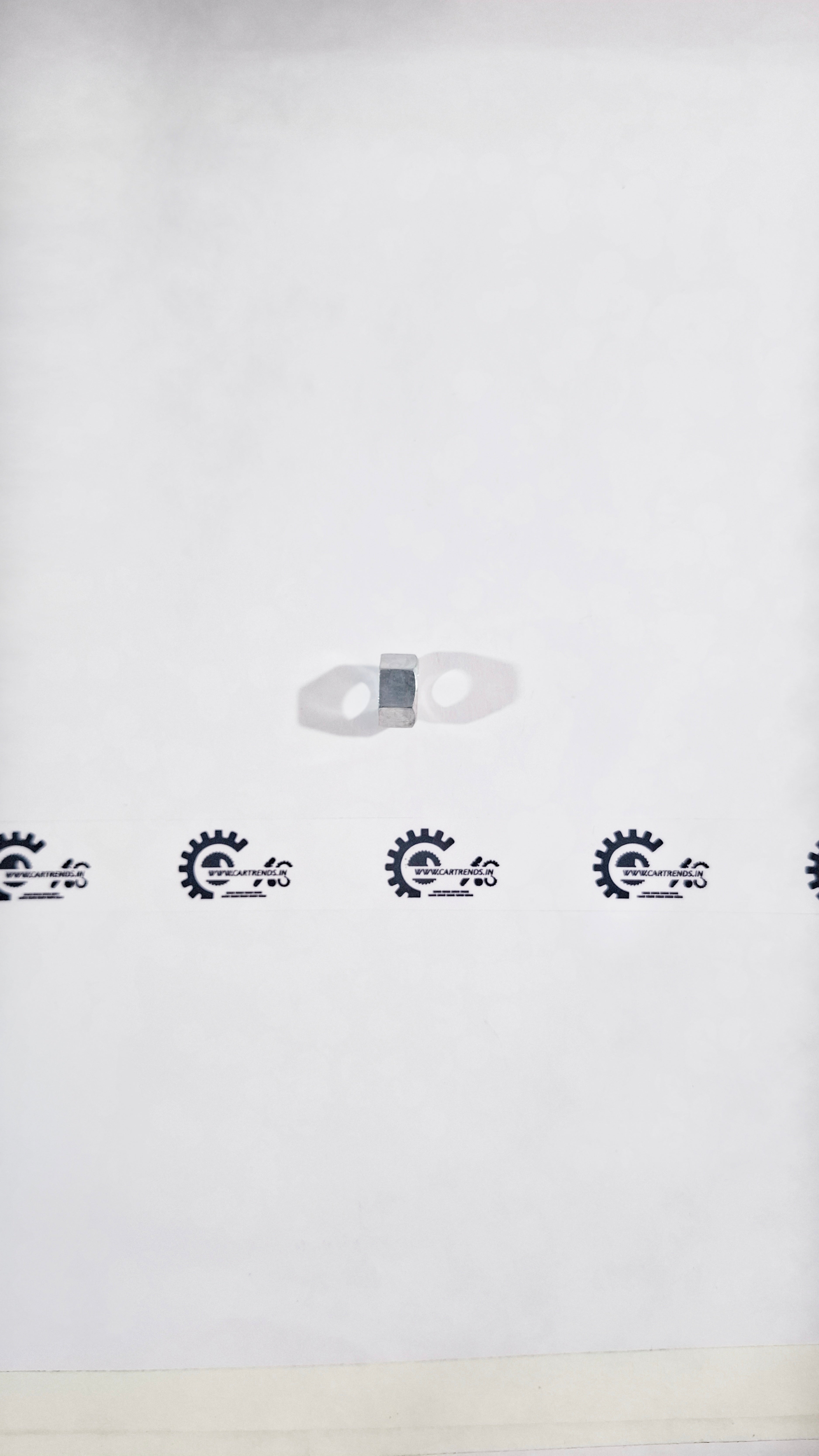 Honda NUT.HEX 12MM 90215TG2003, right-side view of a metal hex nut for Honda vehicles.