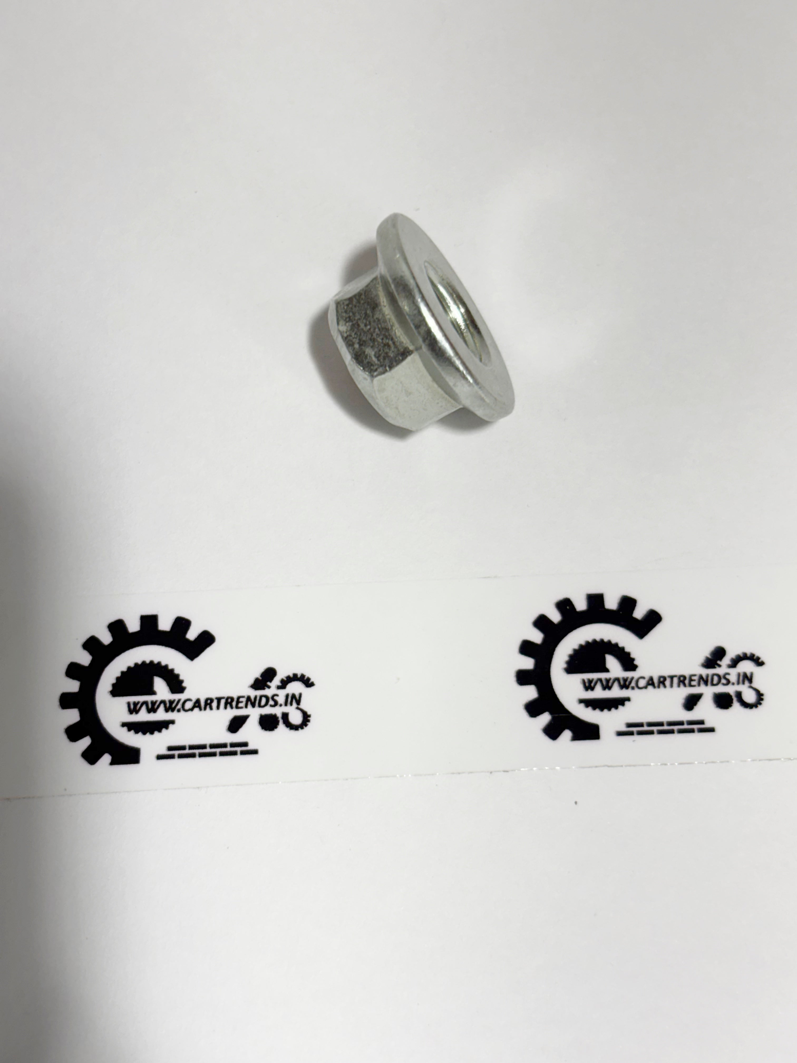 Honda self-locking nut, 14mm size, model 90213SMA003, shown from the back view with threading visible.