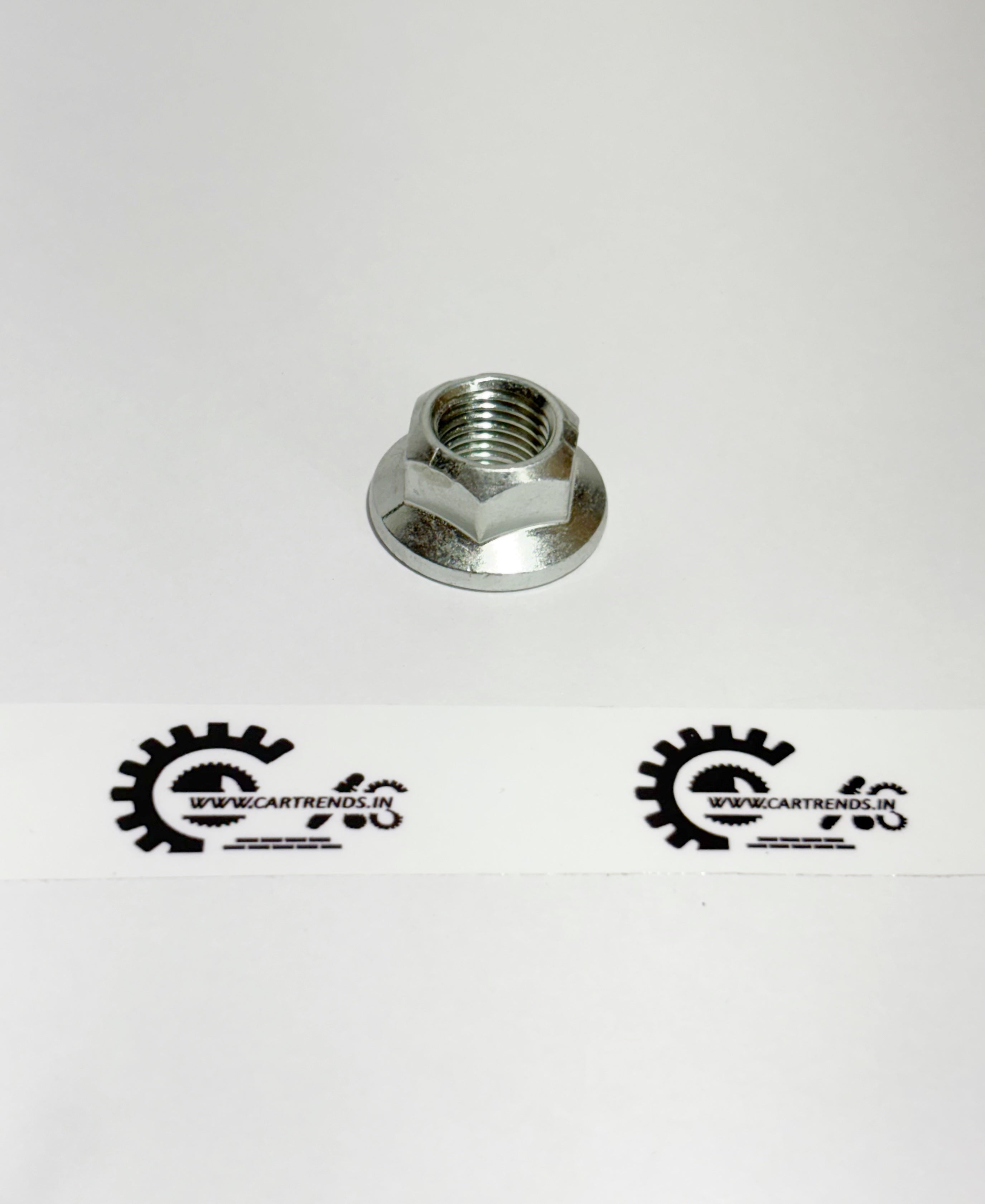 Honda nut self-lock 14mm W model 90213SMA003, shown from the left side, used for secure fastening in automotive applications.