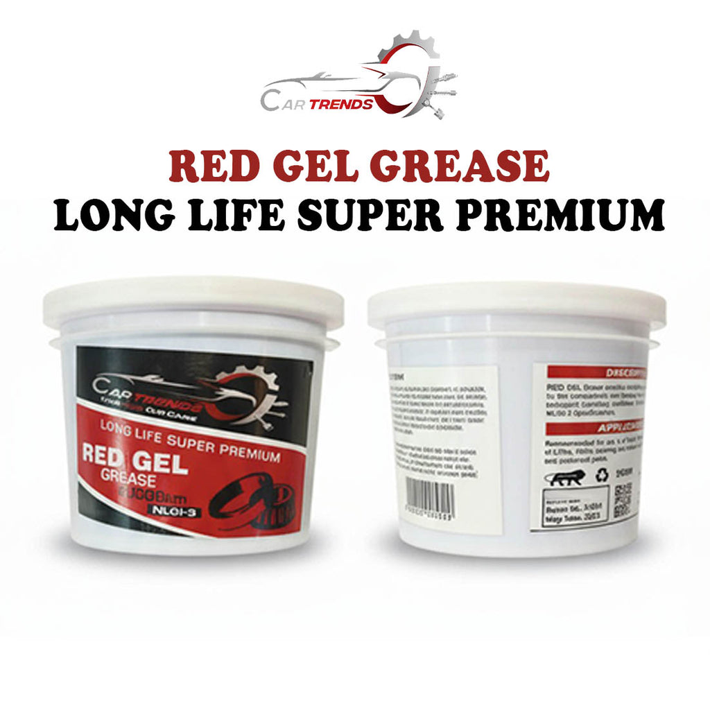 CarTrends Red Gel Grease NLGI-3, 500g | Long Life 80,000 km