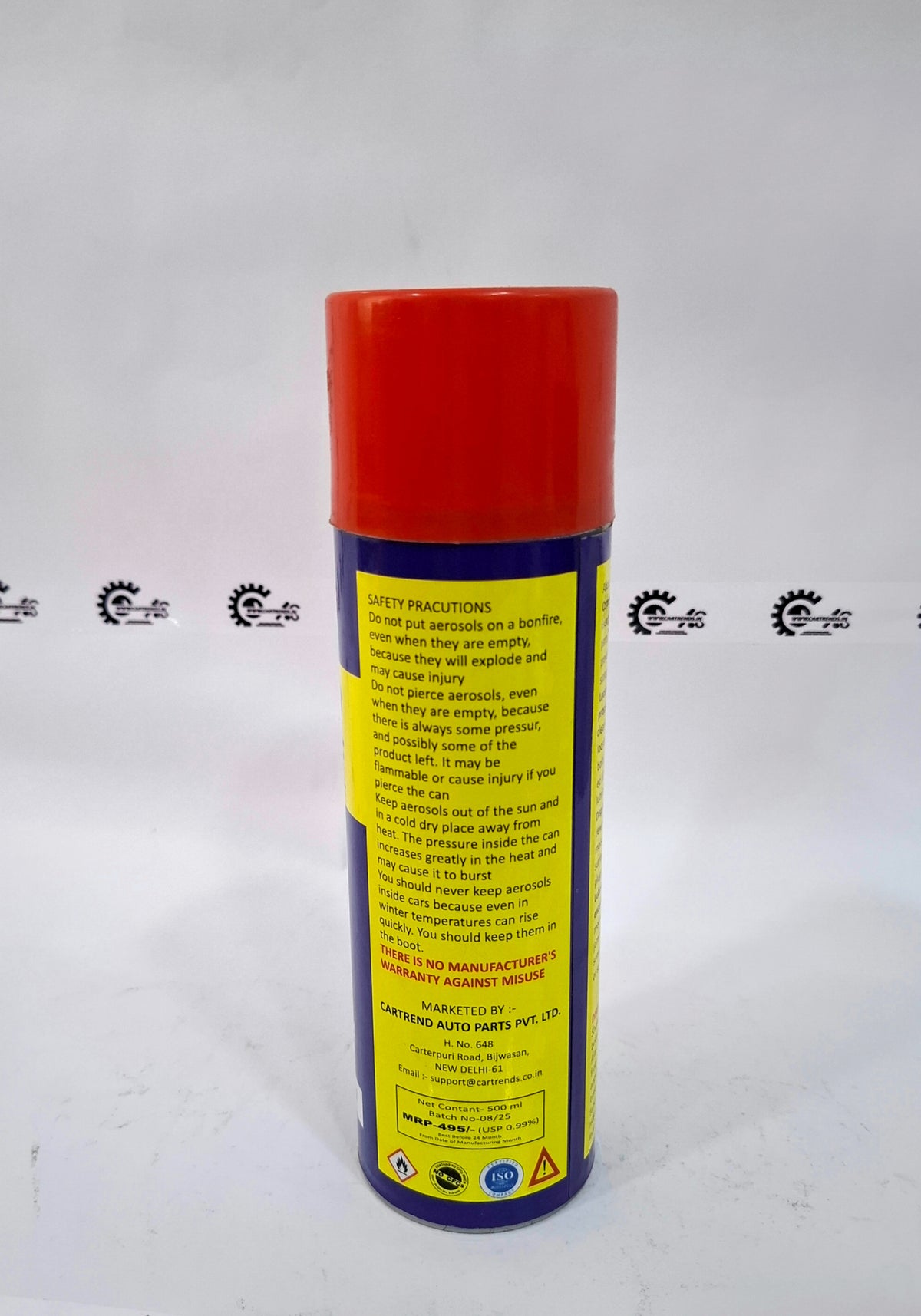 Rust Off Multipurpose  Product CTX40 - Back view
