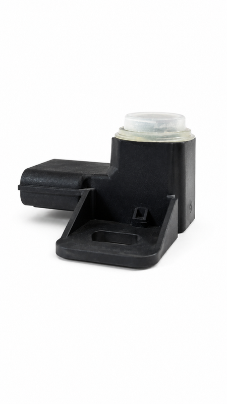 Honda parking sensor assembly with clip, showing the back view of the sensor part designed for vehicle parking assistance.
