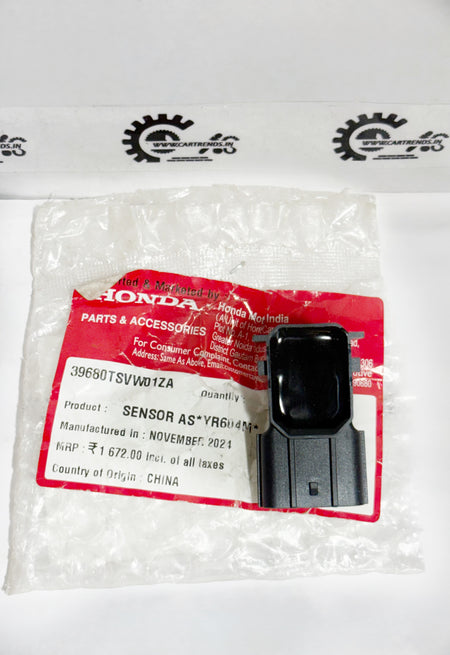 Honda sensor AS*YR604M* 39680TSVW01ZA, left side view showing the automotive sensor component.