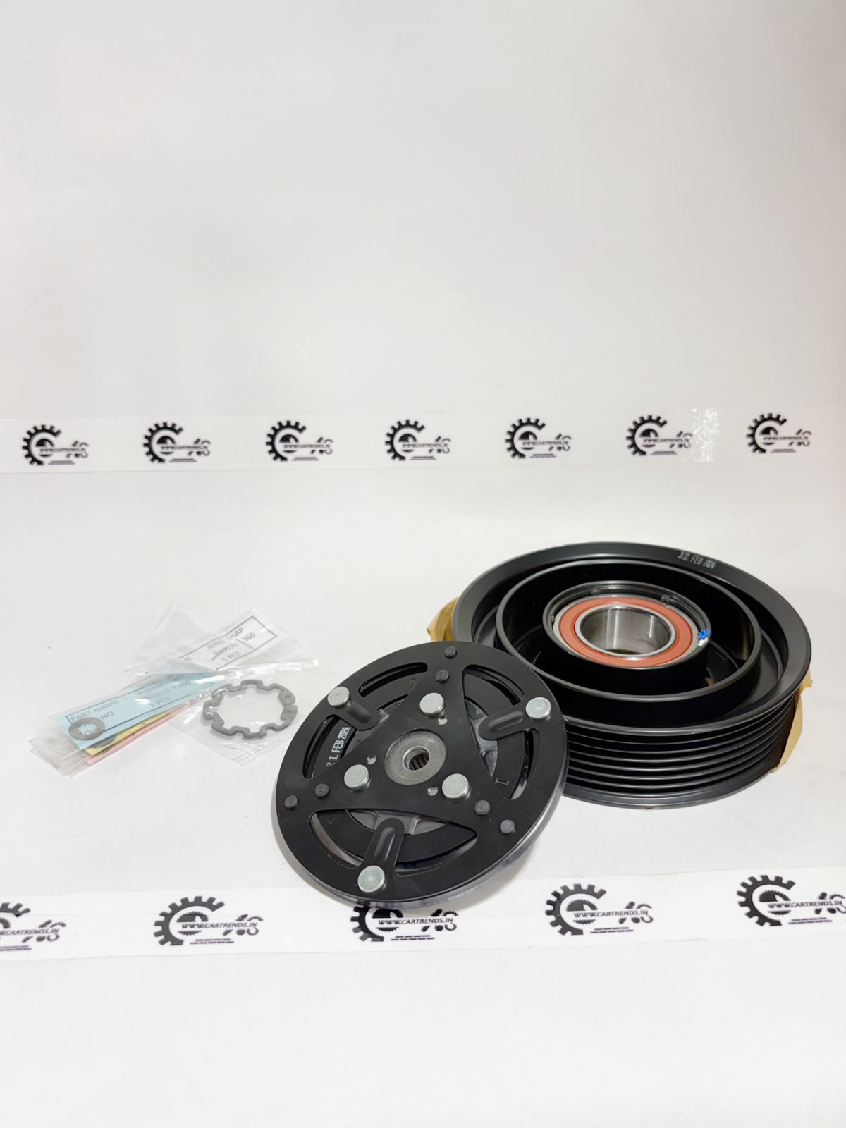 Honda clutch set 3890055SK01 with clutch plates and components, shown from the front view.