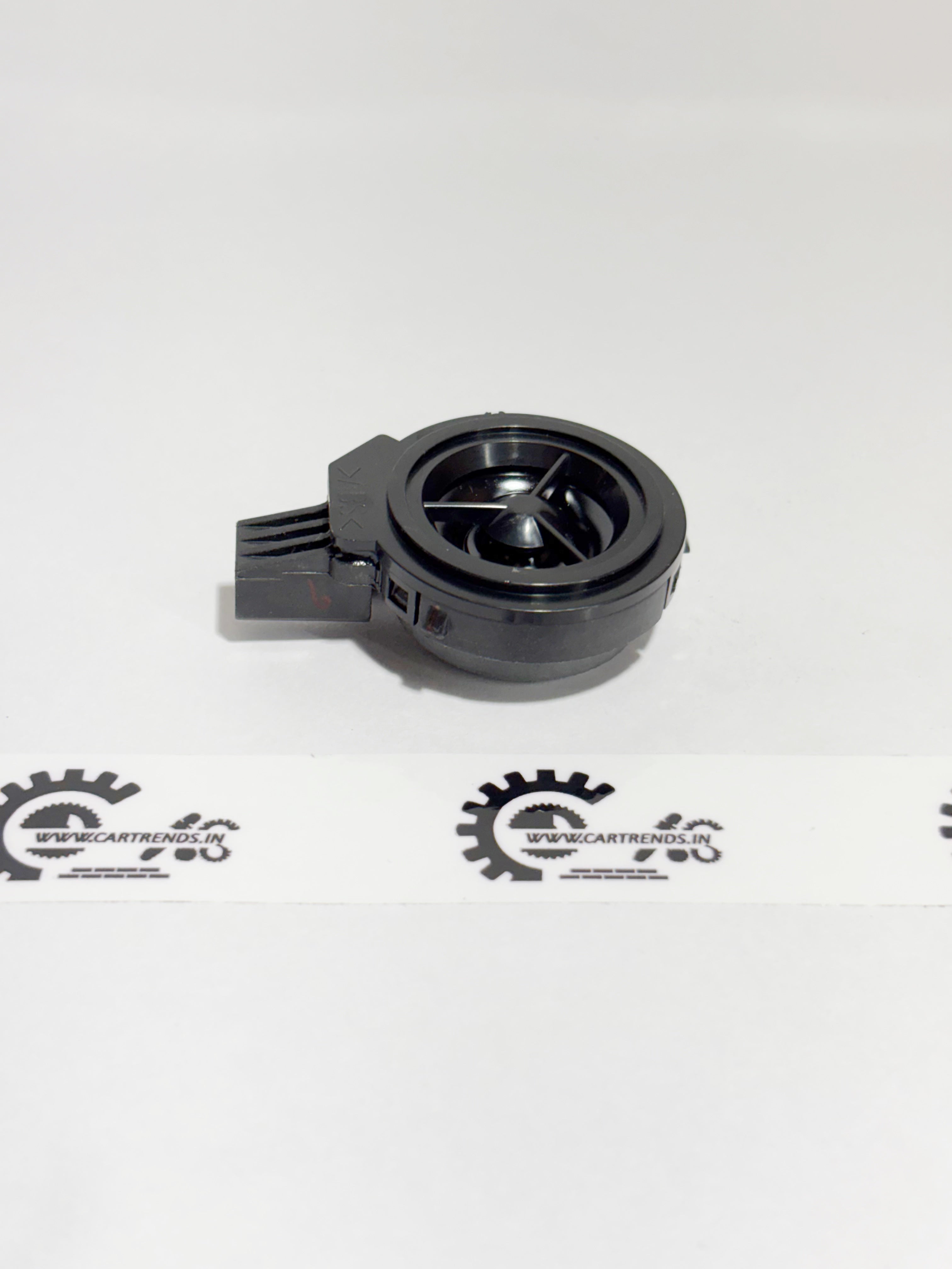 Honda tweeter speaker assembly with front view, model 39120T11W11, designed for vehicle audio enhancement.