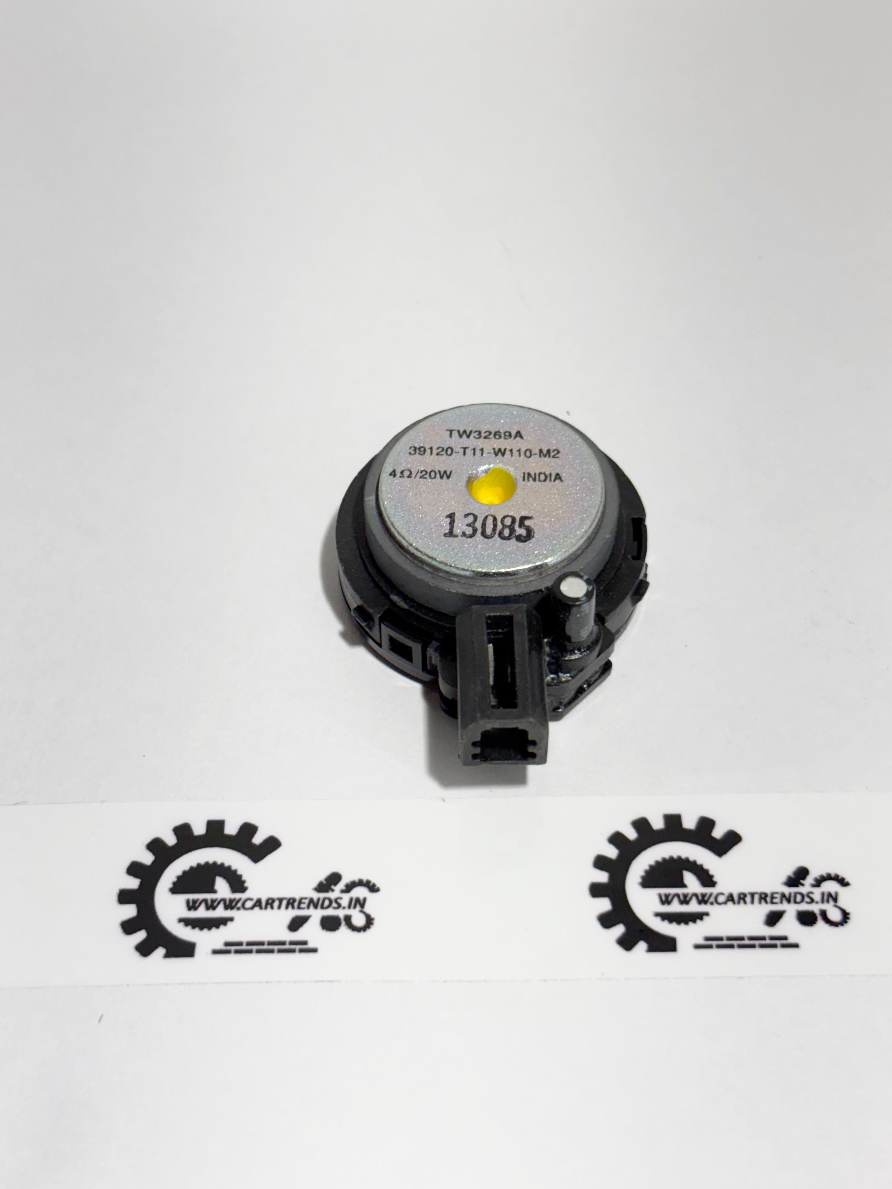 Honda tweeter speaker assembly 39120T11W11 for left side vehicle audio system, compact and high-quality car speaker component.