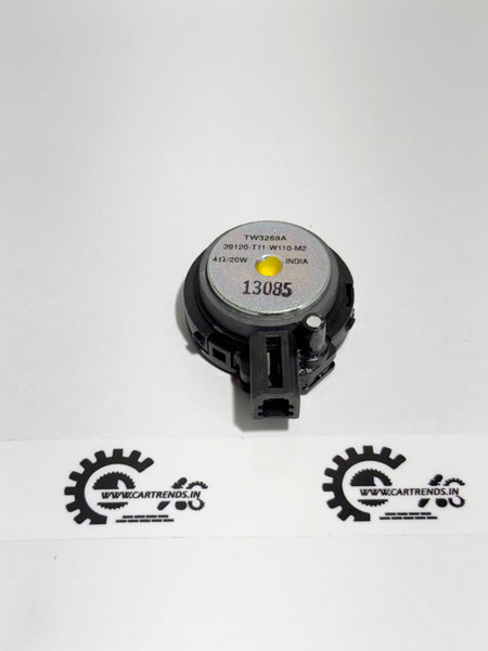 Honda tweeter speaker assembly 39120T11W11 for left side vehicle audio system, compact and high-quality car speaker component.