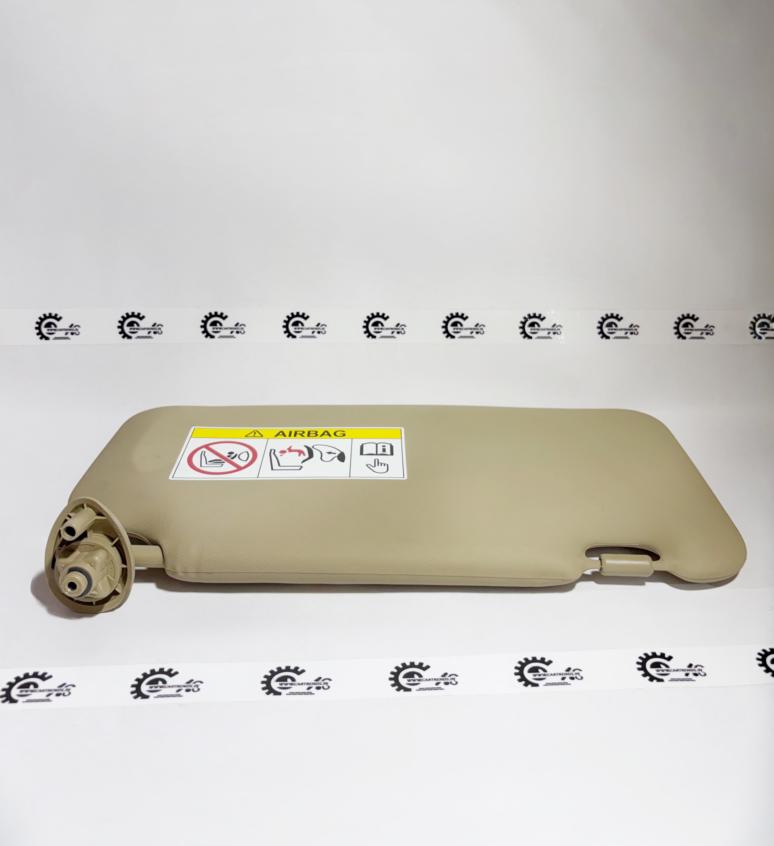 Honda sunvisor assembly for the left side, model 83280T9DD91ZA, shown in the image with reflective surface and mounting brackets.