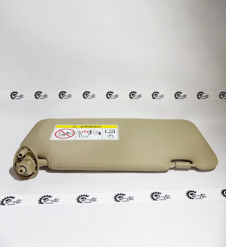 Honda sunvisor assembly for the left side, model 83280T9DD91ZA, shown in the image with reflective surface and mounting brackets.