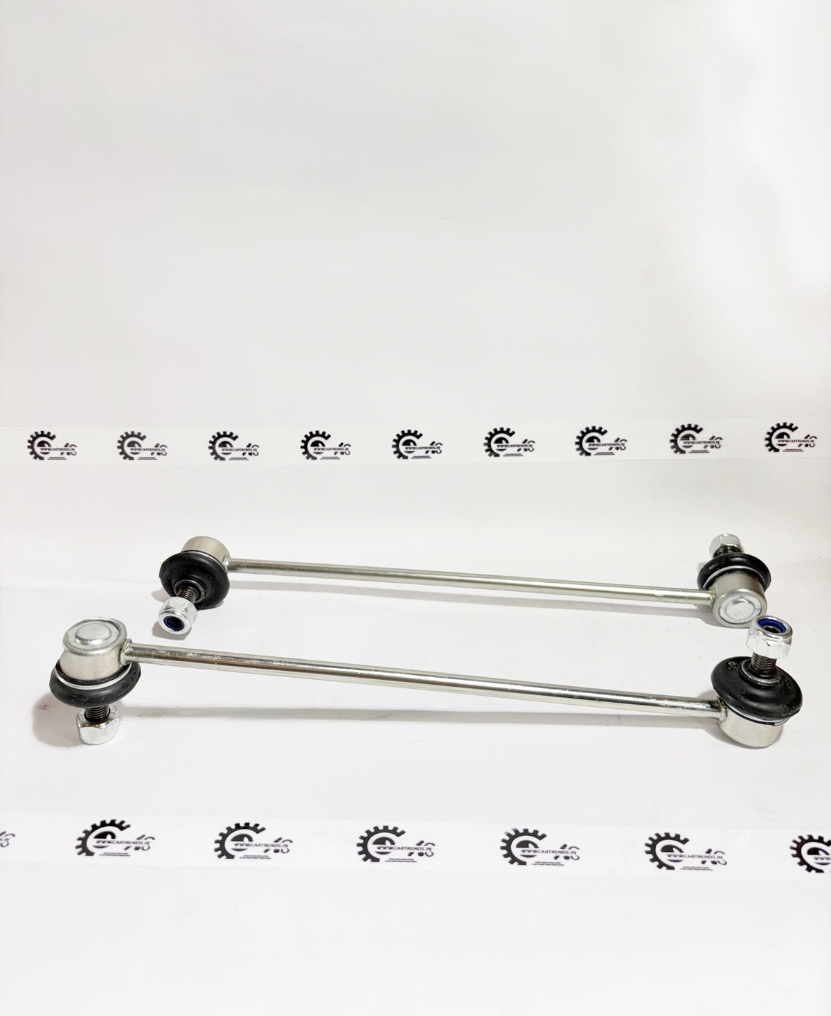 Autokoi stabilizer link assembly pair for Tata vehicles, showing two black metal stabilizer links with mounting points.