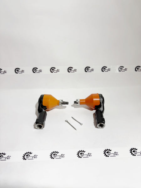 Pair of AUTOKOI tie rod end assemblies for Kia, showing the left and right components with metal ball joints and threaded ends.