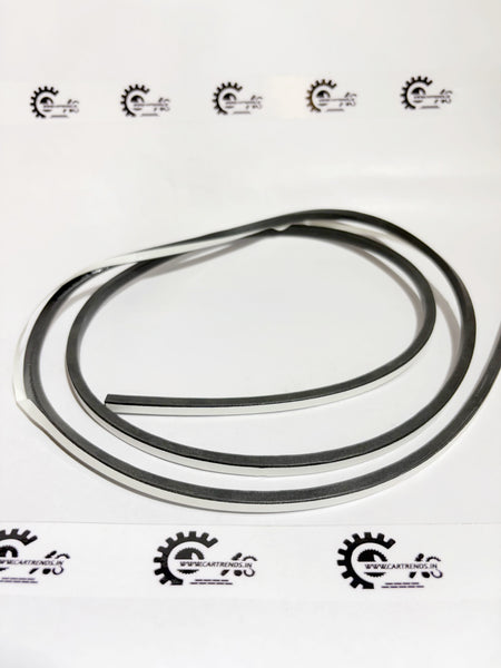 Honda Amaze windshield replacement part, front view showing clear glass and mounting edges for Honda Amaze models.