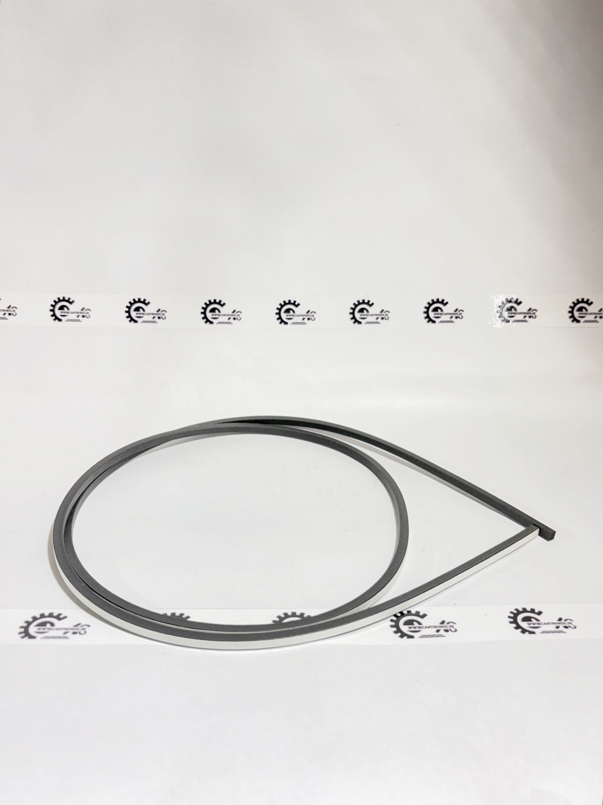 Honda Amaze windshield part 73226SZW000, view of the left side with clear glass and mounting edges.