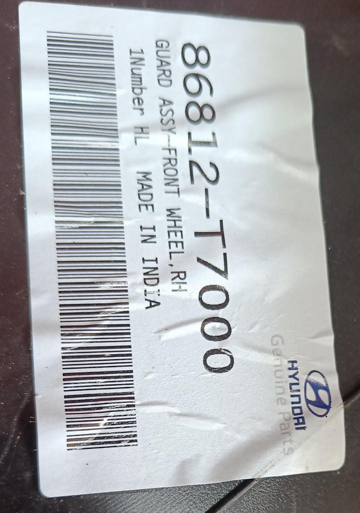 FENDER LINING I 20 2020 MODEL RH SIDE  86812T7000