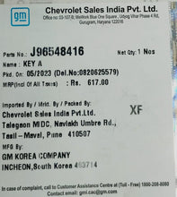 Load image into Gallery viewer, Chevrolet Optra Key  J96548416