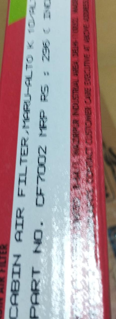 CF7002 AIR FILTER ALTO K10 TYPE 1