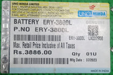 Load image into Gallery viewer, ERY3800L ENERGIE BATTERY UNO MINDA