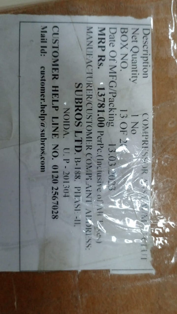 AC COMPRESSOR WAGONR 2022 PETROL