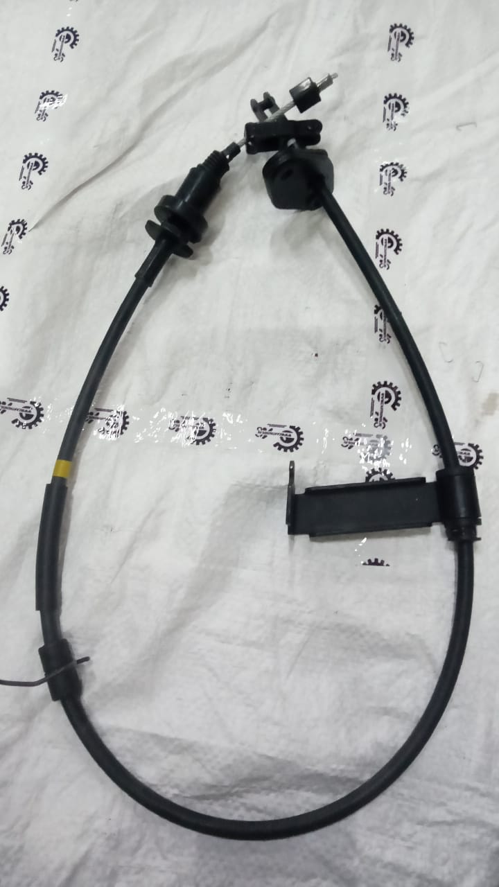 Hyundai I10 clutch cable by CarTrends, showing the flexible metal cable with connector ends for clutch operation.