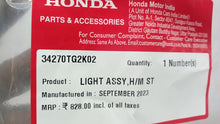 Load image into Gallery viewer, LIGHT ASSY; HIGH MOUNT STOP BRIO 1ST GEN  34270TG2K02