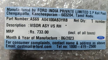 Load image into Gallery viewer, AS69A04100AB3YRB - SUNVISOR FIGO RH