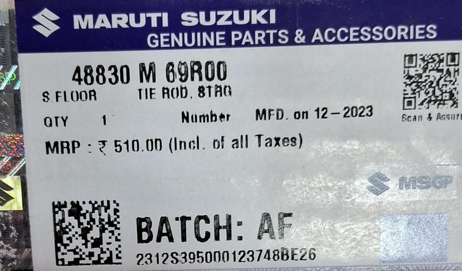 TIR ROD WAGON R 3RD GEN 48830M69R00