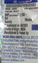 Load image into Gallery viewer, REAR WIPER BLADE CRETA 98850A0000