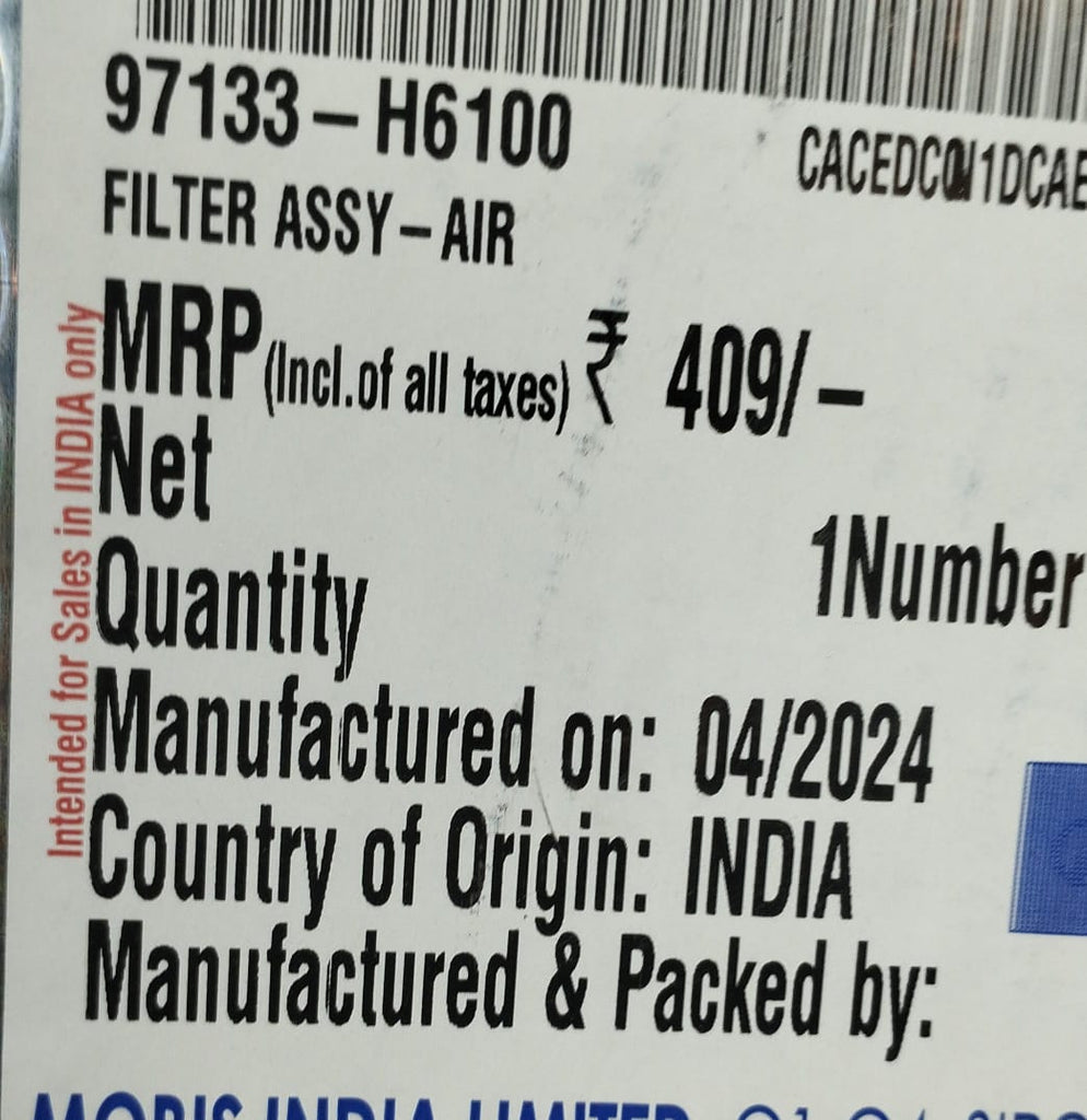 AC FILTER VERNA VENUE  97133H6100