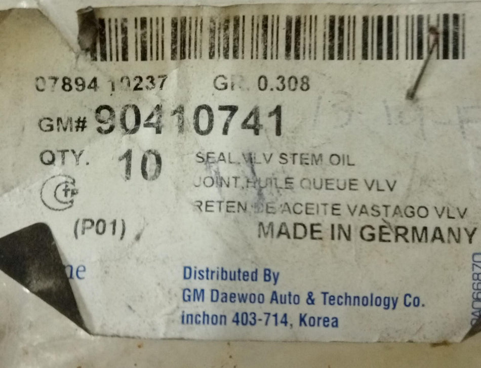 SEAL VALVE STEM OPTRA PETROL J90410741