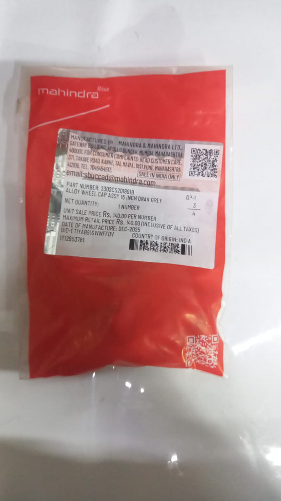 ALLOY WHEEL CAP ASSY 16 INCH DRAK GREY 2302CS201891B