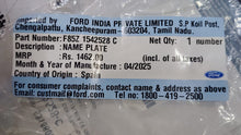 Load image into Gallery viewer, EMBLEM FORD OVAL REAR FIGO ASPIRE F85Z1542528C