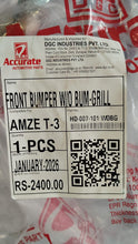 Load image into Gallery viewer, BUMPER FRONT AMAZE TYPE 3 W/OUT BUMPER GRILL #HD007101WOBG