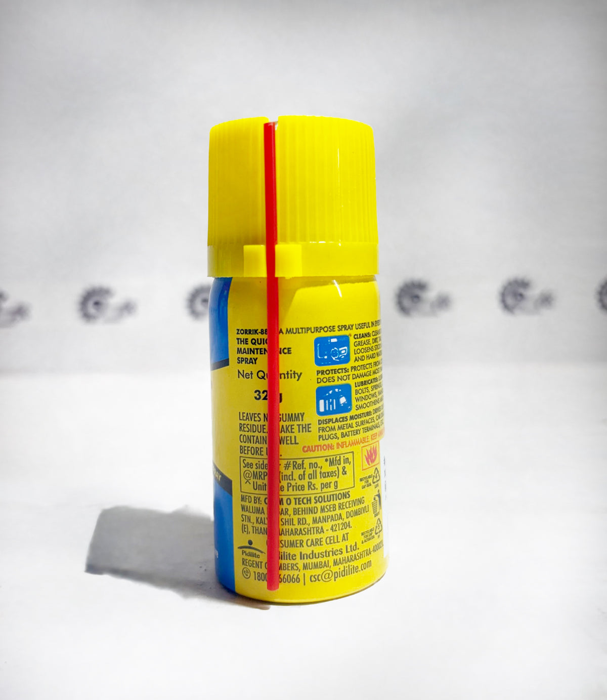 Back view of ZORRIK 88 32 GM adhesive from PIDILITE, showing packaging and product branding.