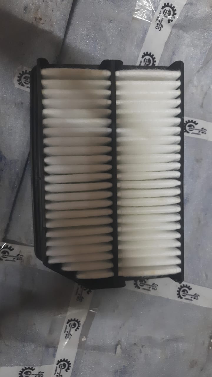Aftermarket diesel air filter from Amaze Diesel, showing a clean filter element for engine air intake.