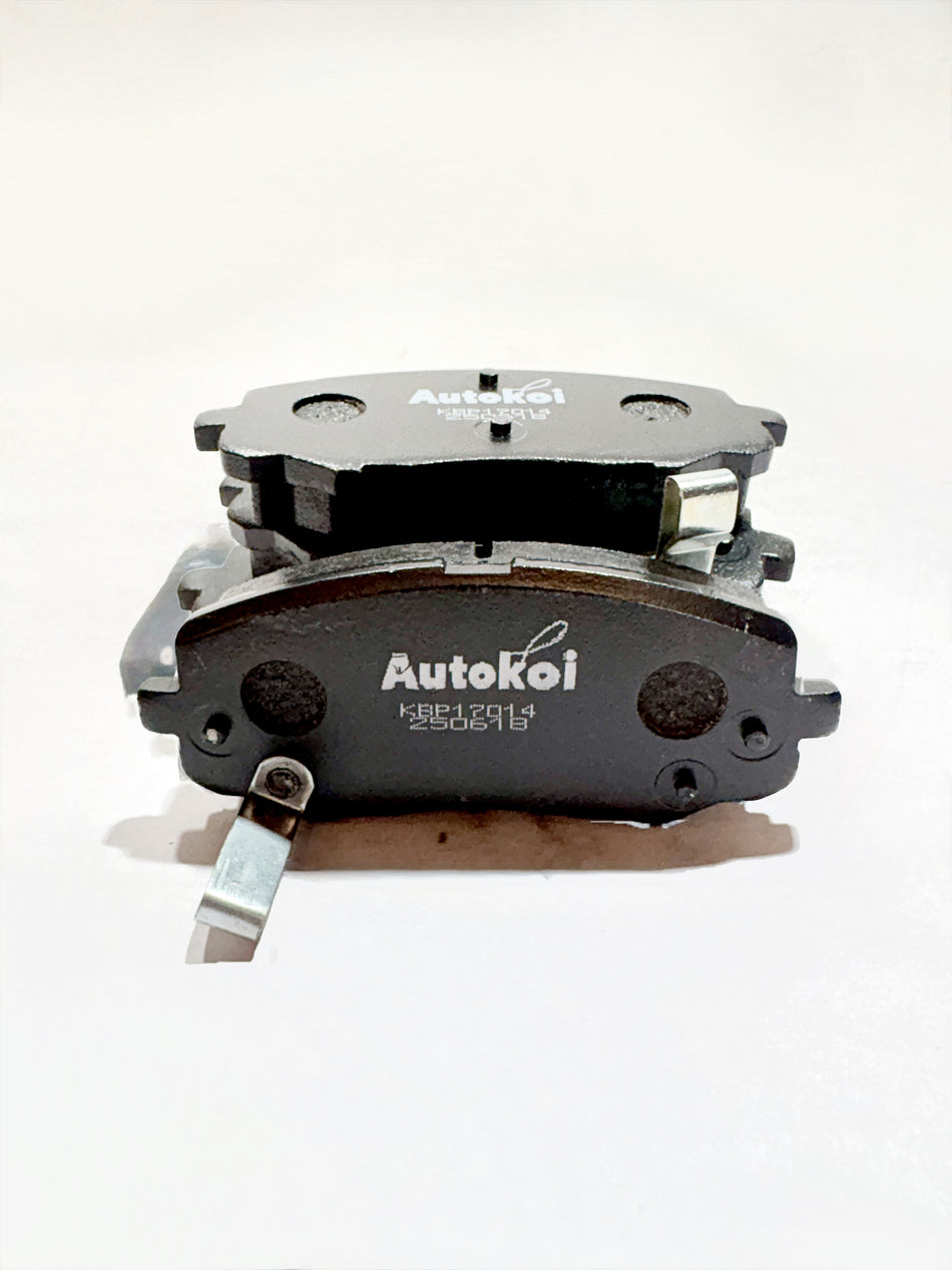AUTOKOI brake pads and shoe KBPF17014 for vehicle braking system, shown in the product image.