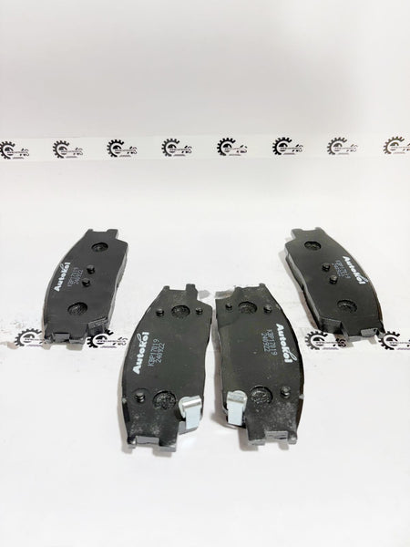 AUTOKOI brake pads and shoe KBPF17019, automotive brake components with detailed surface and packaging visible.