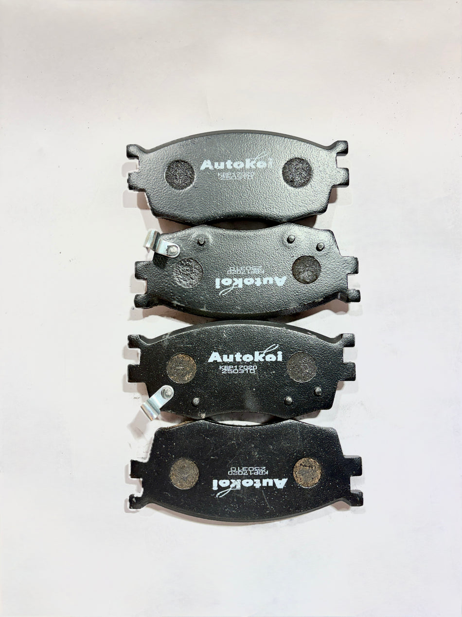 AUTOKOI brake pads and shoe KBPF17020 for vehicle braking system, shown in the product image.