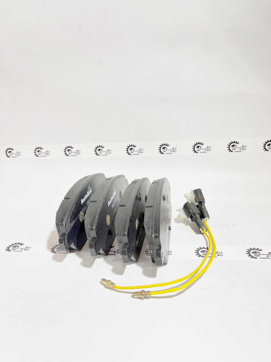 AUTOKOI brake pads and shoe KBPF17035, automotive brake components with detailed view of the brake pads and shoe design.