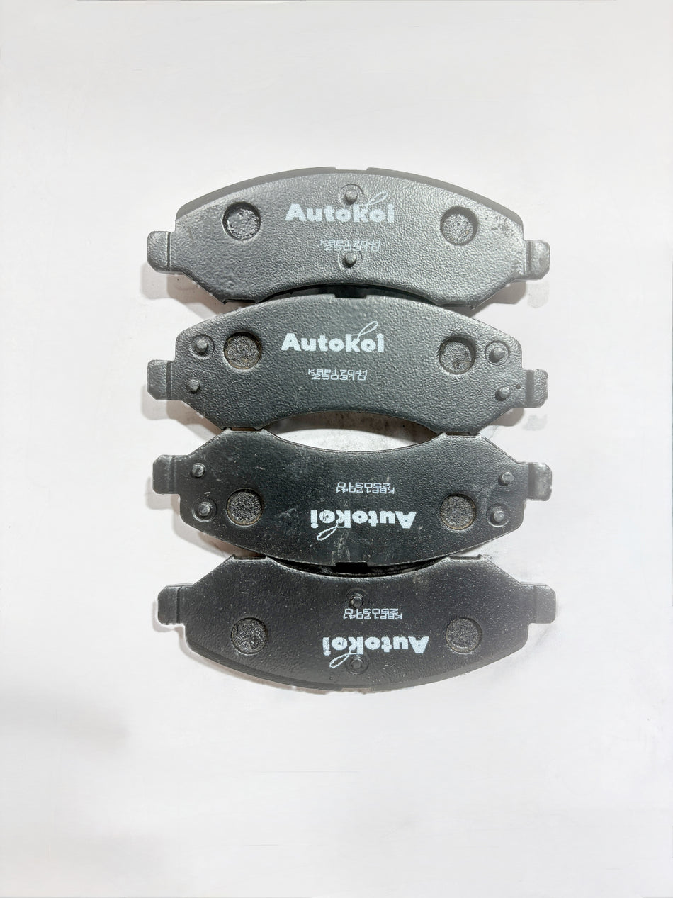 AUTOKOI brake pads and shoe KBPF17041, automotive brake component with detailed metal and rubber parts visible.