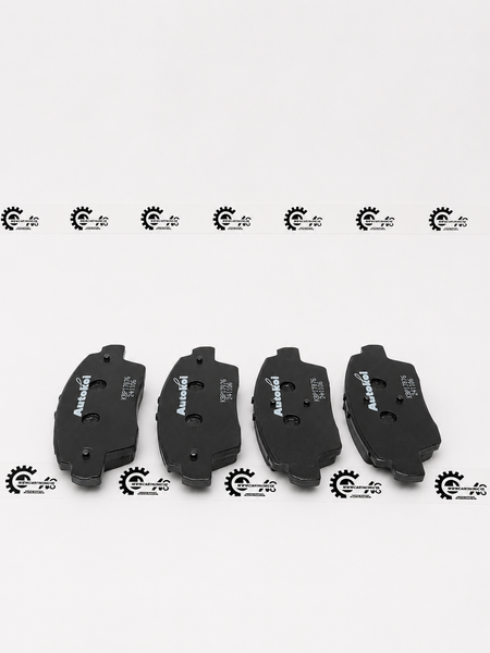 AUTOKOI brake pads and shoe KBPF17076 for vehicle braking system, featuring durable rubber and metal components.