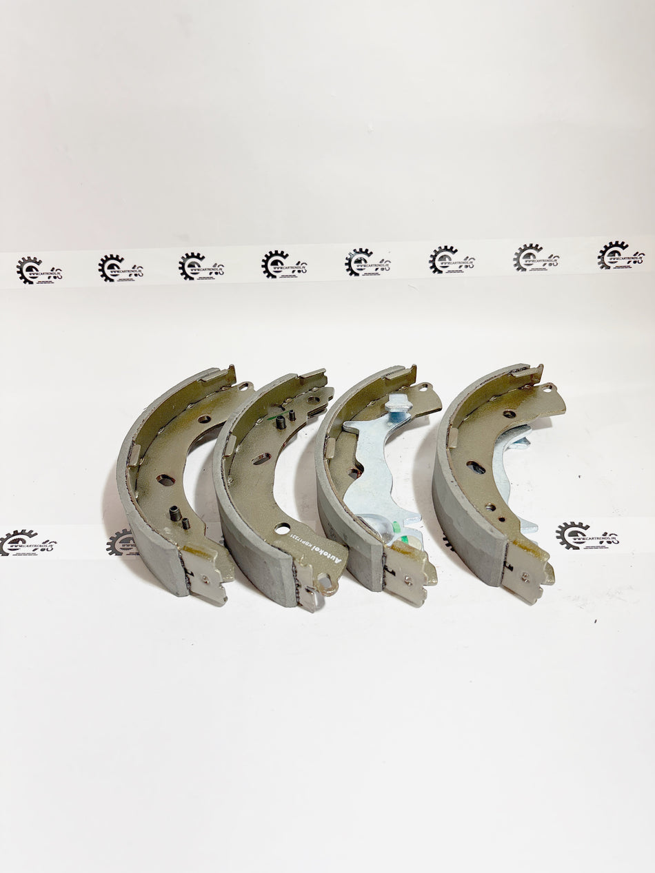 AUTOKOI brake pads and shoe KBPF17331, automotive brake component with detailed metal and rubber parts visible.