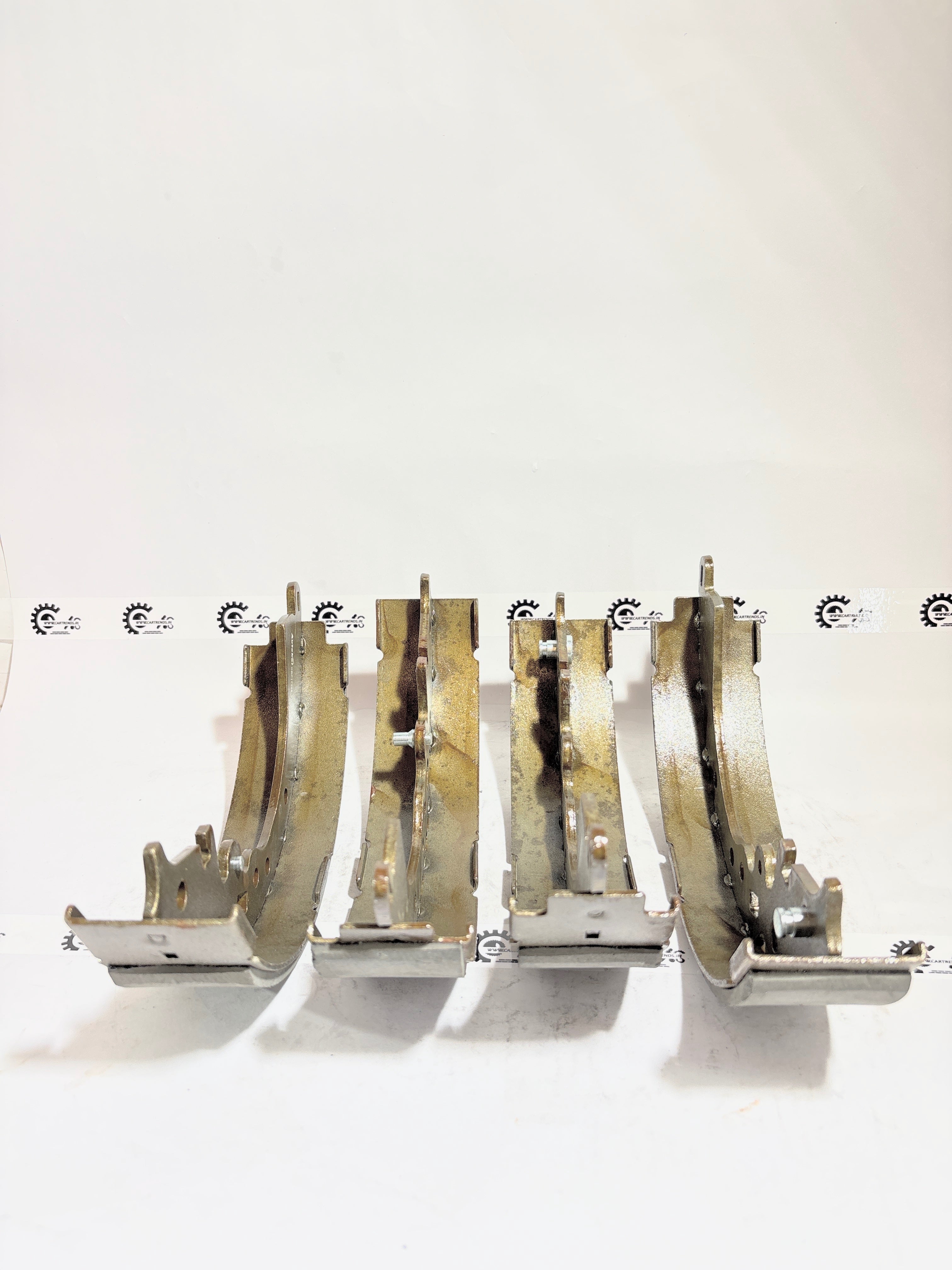 AUTOKOI brake pads and shoe KBPF17345, automotive brake component with detailed friction surface and mounting features.