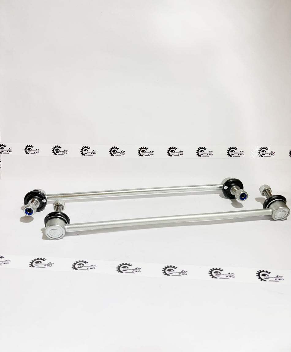 AUTOKOI front stabilizer link set KHSF5003 for vehicle suspension, showing the stabilizer links with metal bushings and mounting points.