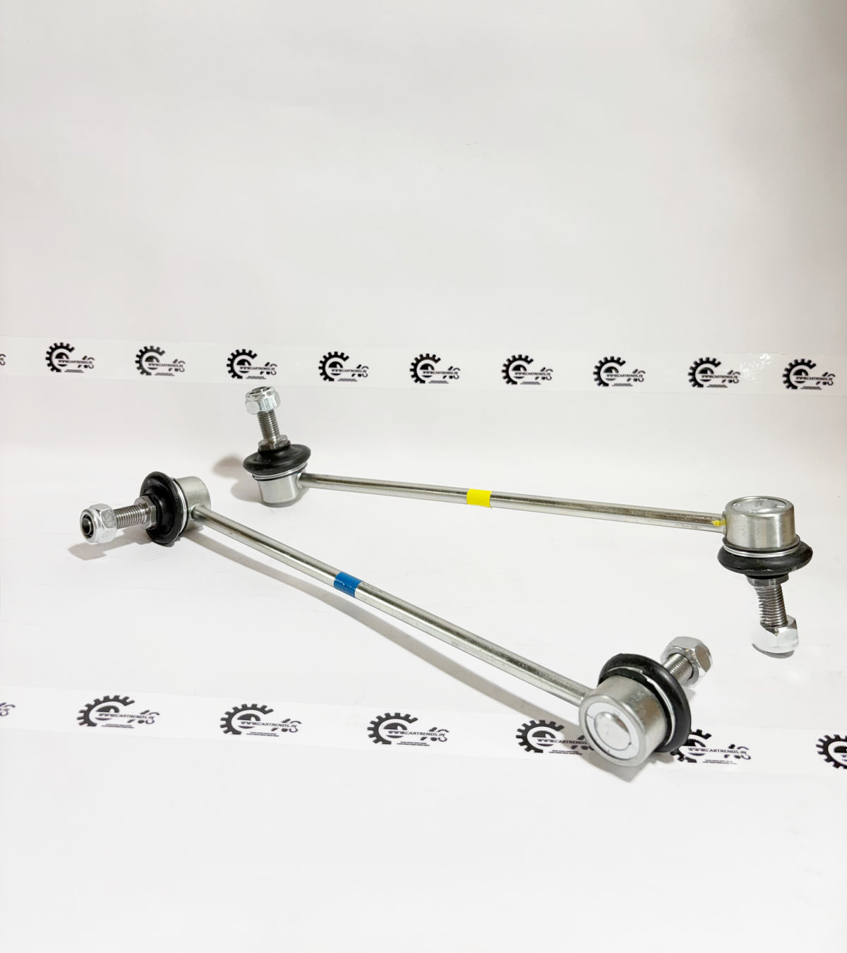AUTOKOI Stabilizer Link Assembly Pair KTAF10086 for vehicle suspension, showing the metal links with rubber bushings.