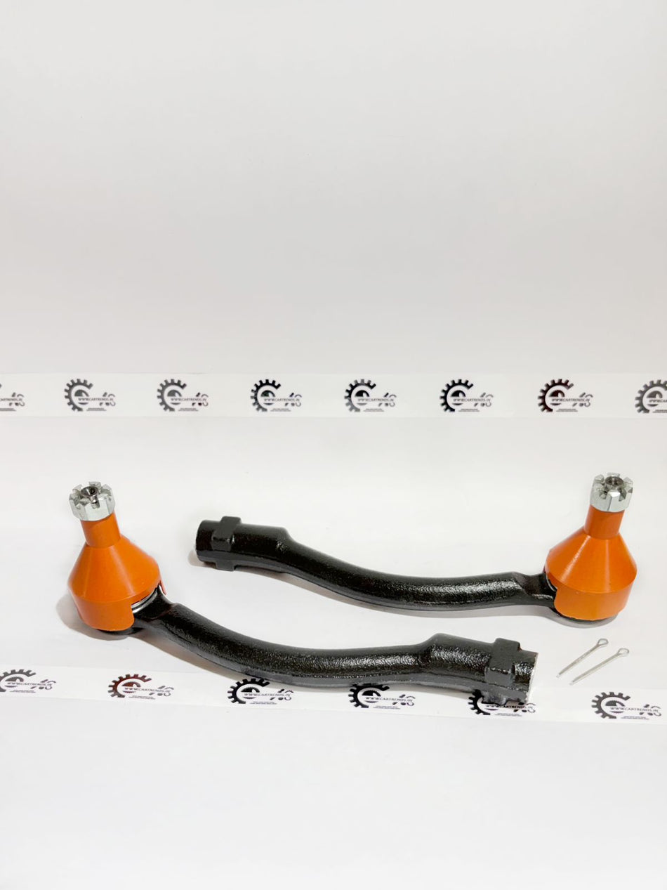 AUTOKOI tie rod end assembly pair, model KHMF2025, showing close-up of metal joints and connections for vehicle steering.