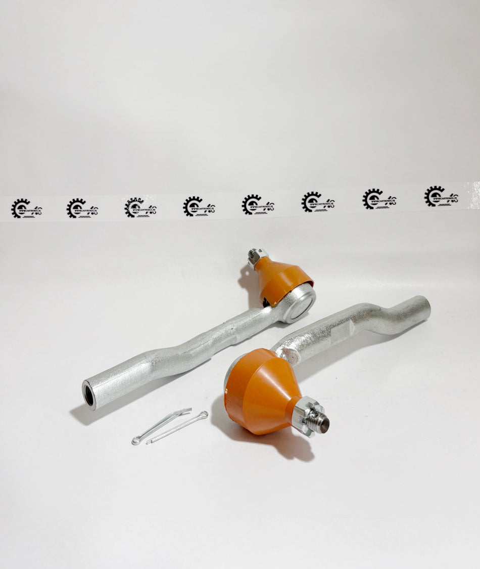 AUTOKOI Tie Rod End Assembly Pair KHSF5015 for vehicle steering, showing the black metal joints and connecting rods.